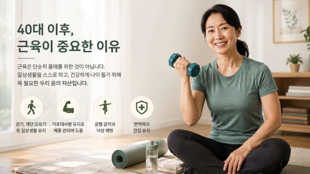 40대 이후, 근육이 중요한 이