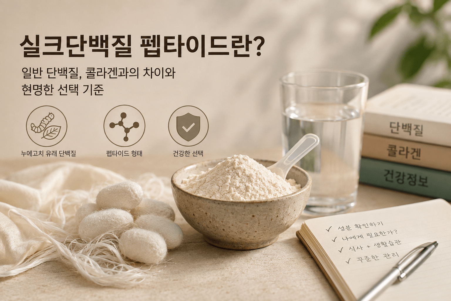 실크단백질 펩타이드란? 30년 전부터 먹어온 단백질을 다시 찾아봤습니다