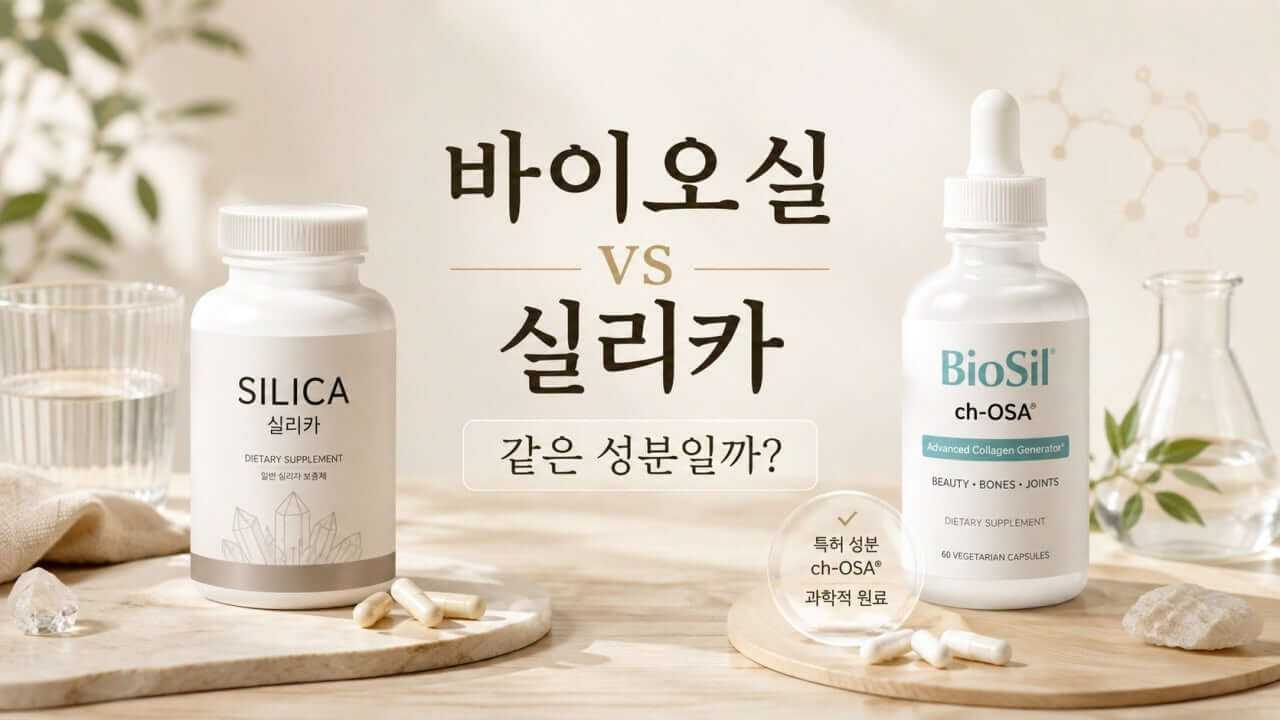 바이오실 실리카 차이를 비교한 콜라겐 부스터 대표 이미지