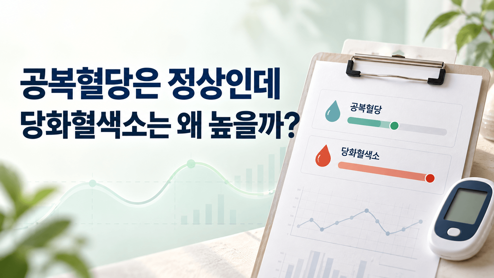 공복혈당은 정상인데 당화혈색소는 높다? 두 검사가 다르게 나오는 이유