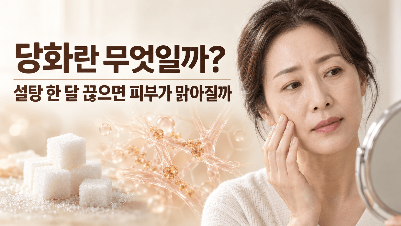 당화란 무엇일까? 설탕 한 달 끊으면 칙칙한 피부가 맑아질까