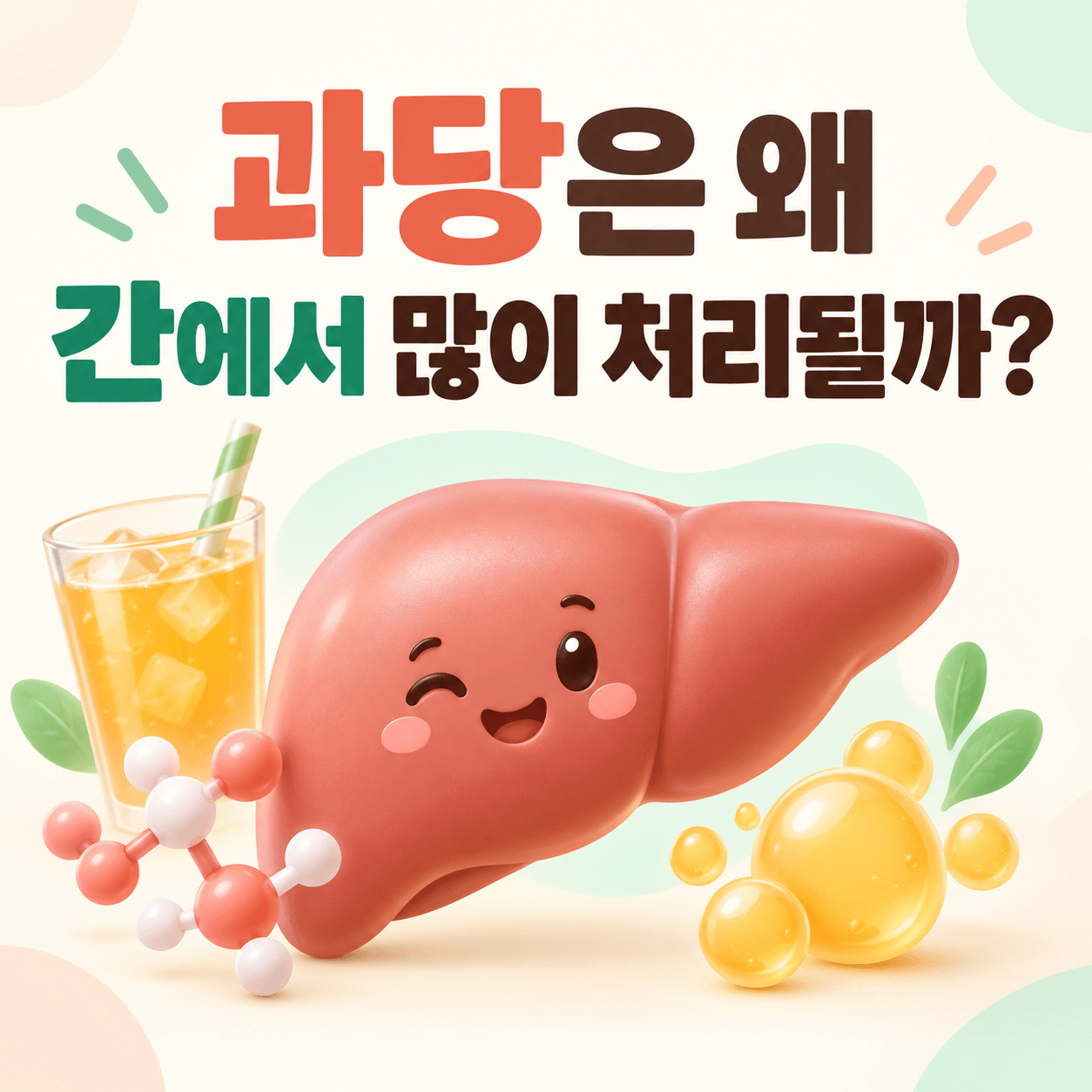 과당은 왜 간에서 많이 처리될까? 지방간·중성지방과의 관계