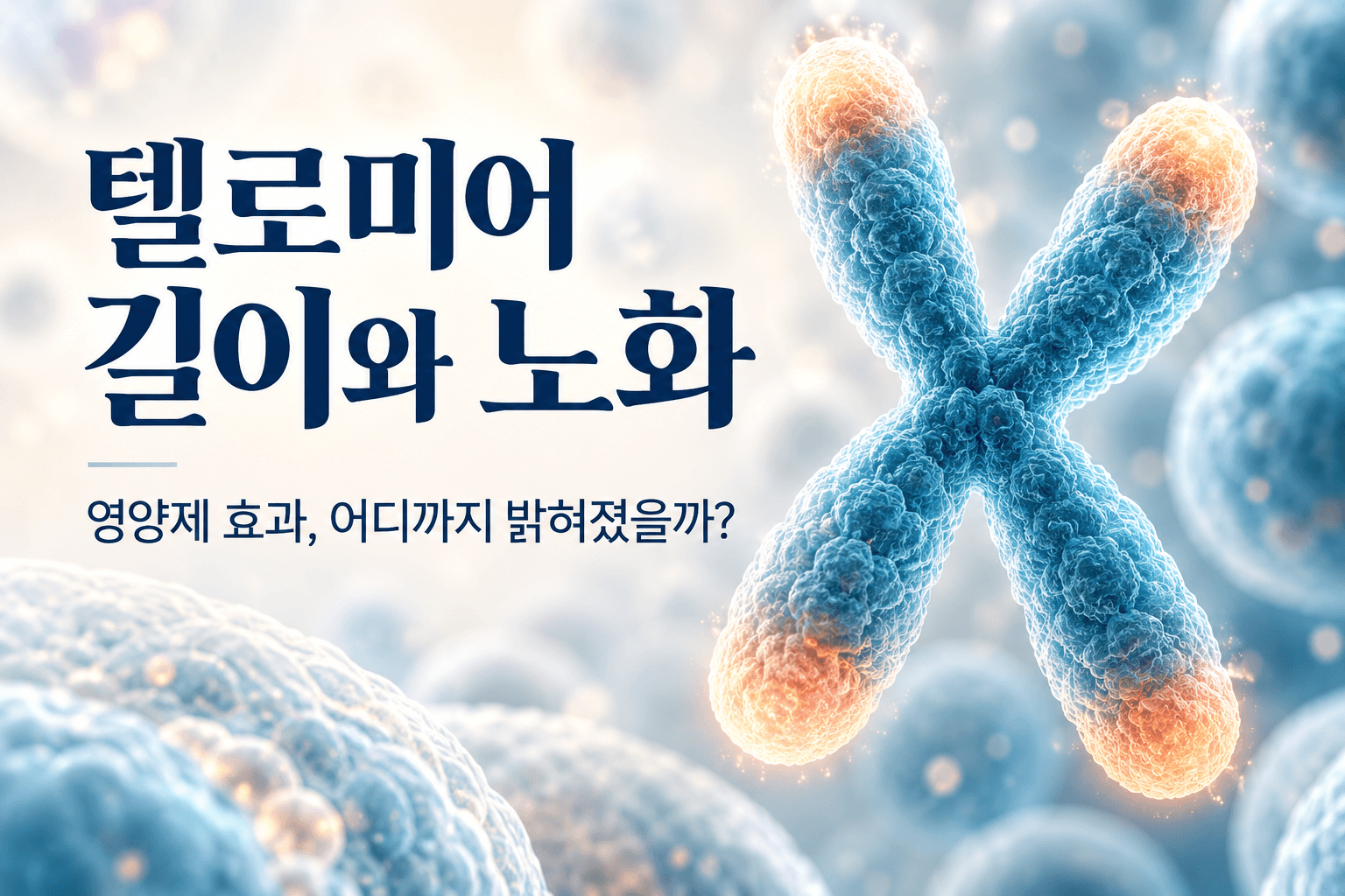 텔로미어 길이가 길면 노화가 느려질까? 영양제 효과와 연구의 한계
