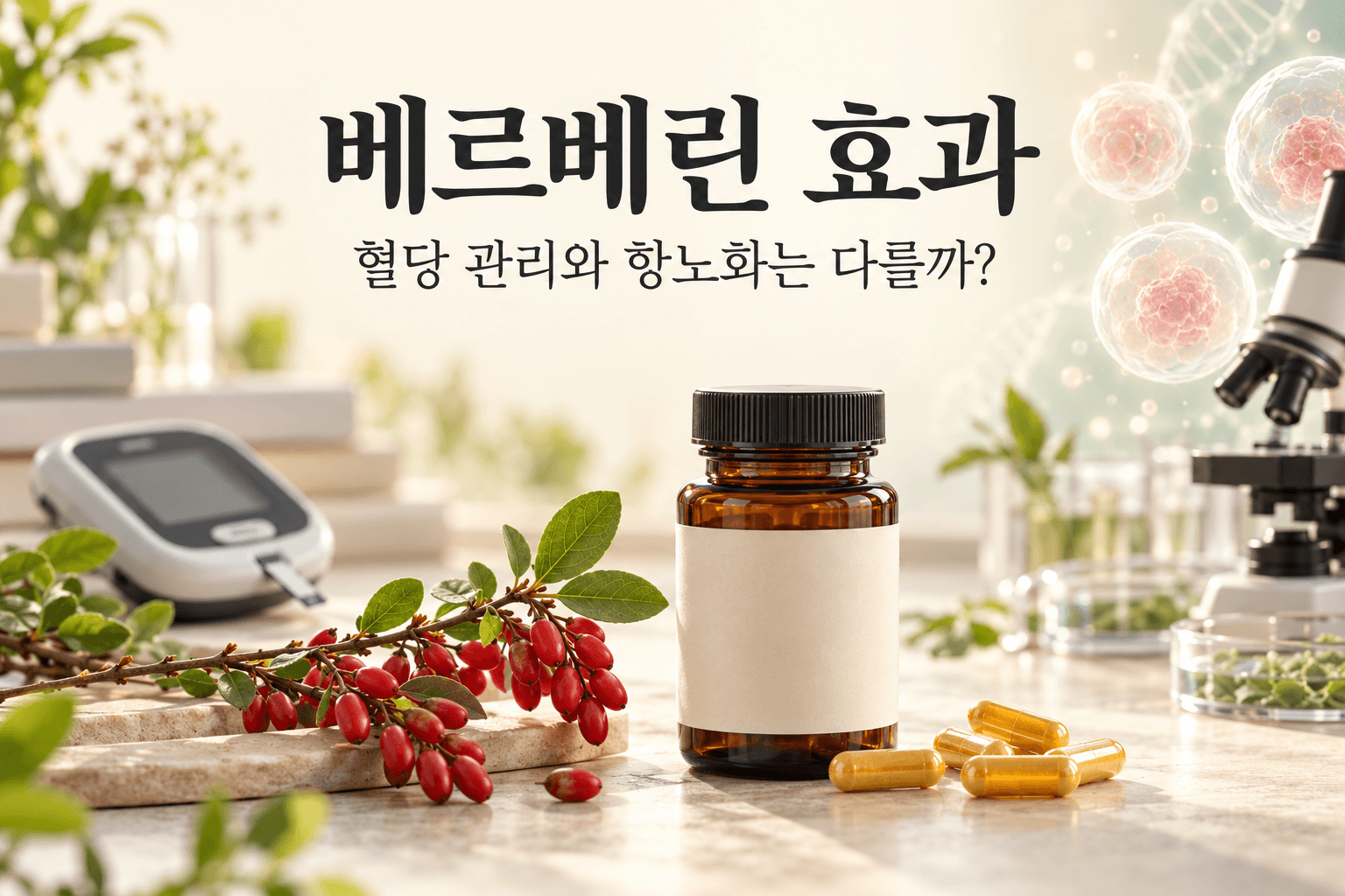 베르베린 효과, 혈당 관리와 항노화는 다른 이야기일까?