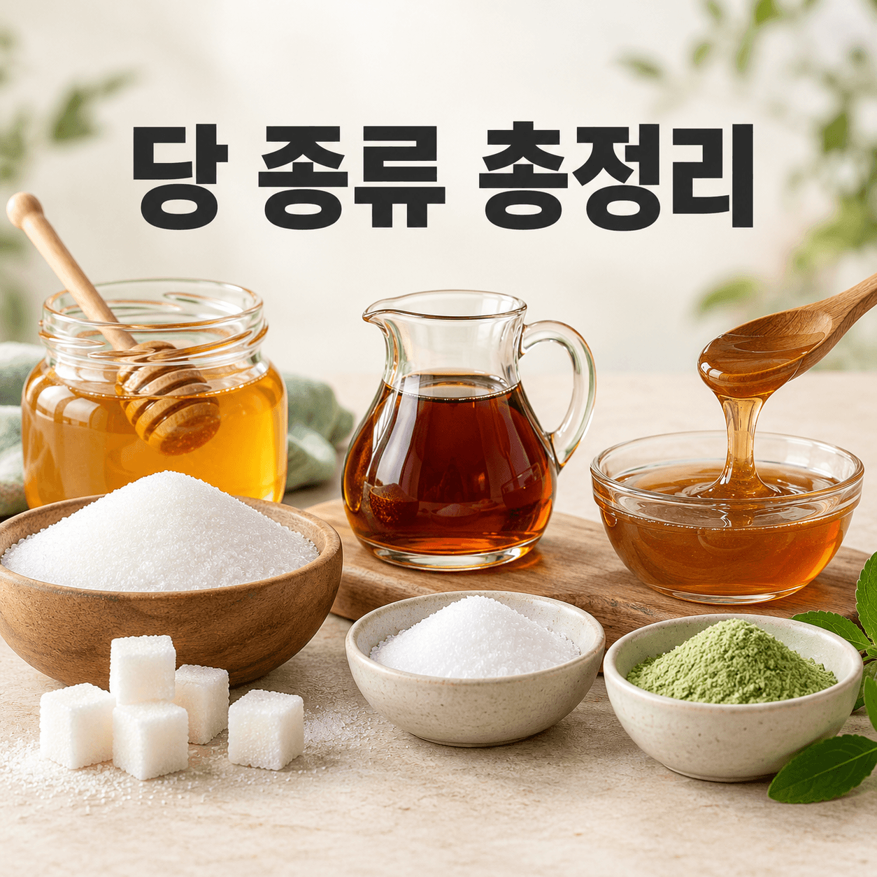 설탕·과당·시럽·감미료 총정리, 어떤 당을 어떻게 줄여야 할까?