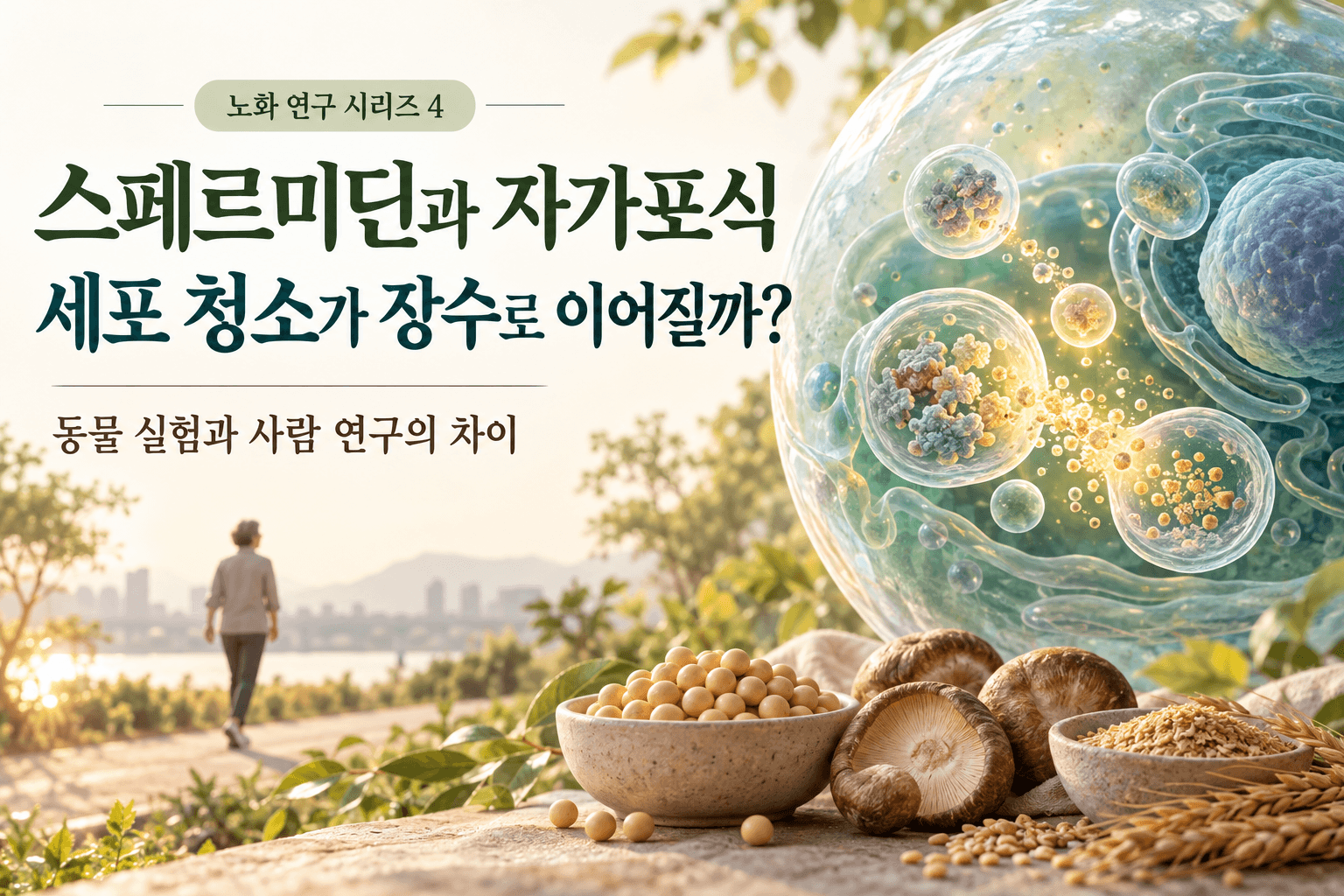 스페르미딘 효과와 자가포식, 세포 청소가 장수로 이어질까?